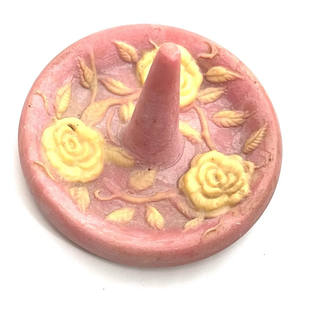 New Incolay Rose Ring Dish